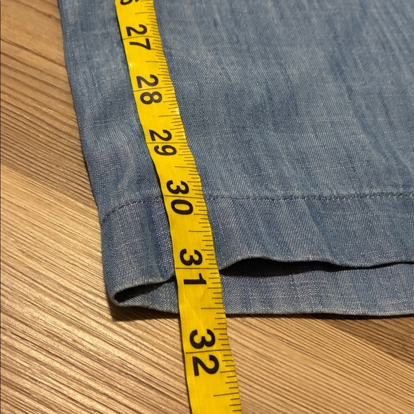 Lands’ End High Rise Tencel Fiber Pleated Wide Leg Pants Women’s 14 NWT - Picture 10 of 13